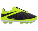 Chuteira Nike Hypervenom Preto e Verde limão