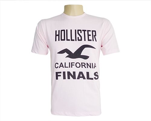 Camisa Hollister Rosa Claro