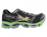 Tênis Mizuno Wave Prophecy II Preto, Verde e Amarelo