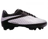 Chuteira Nike Hypervenom Prata e Preto