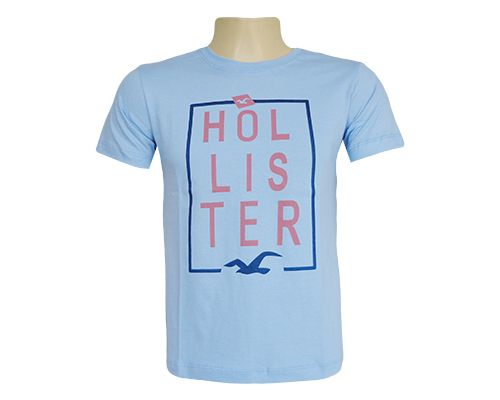 Camisa Hollister Azul Clara