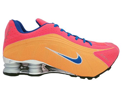 Tênis Nike Shox R4 Cromado Laranja