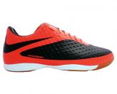 Tênis Futsal Nike Hypervenom Preto e Laranja