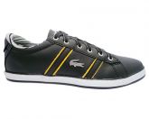 Sapatênis Lacoste Preto E Amarelo