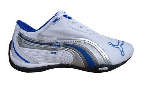 Tênis Puma Dri Branco e Azul