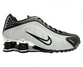 Tênis Nike Shox R4 Cromado Prata e Preto