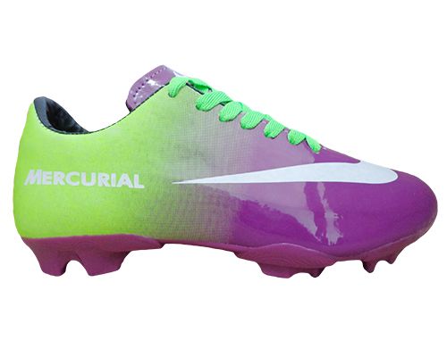 Chuteira Nike Mercurial Vortex Roxo e Verde